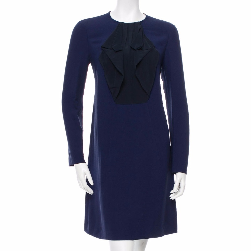 NEW!!! Miu Miu Silk-Accented Shift Dress